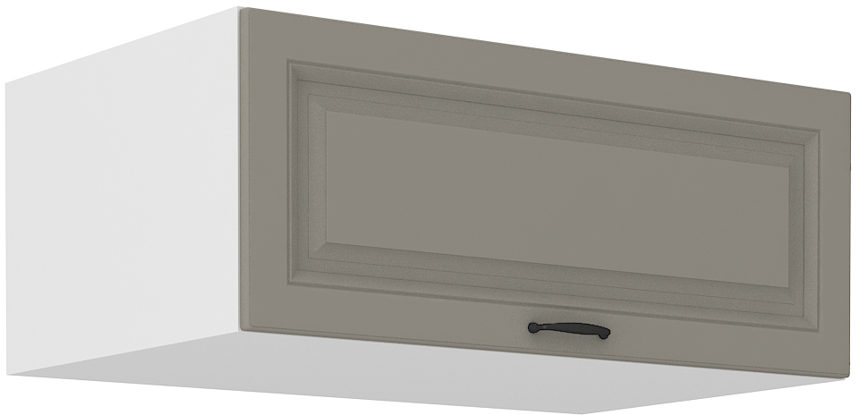 Aufsatzschrank 80 cm / 36 cm STILO CLAY Grau / Weiss GR/WH