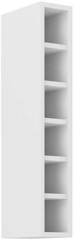 Offener Oberschrank 15 cm / 90 cm STILO DUST Grau / Weiss GR/WH