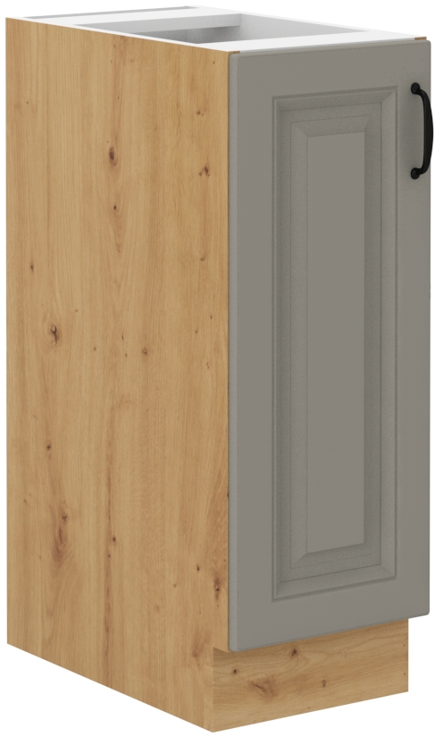 Unterschrank 30 cm mit Vorratauszug STILO CLAY Grau / Artisan GR/AR