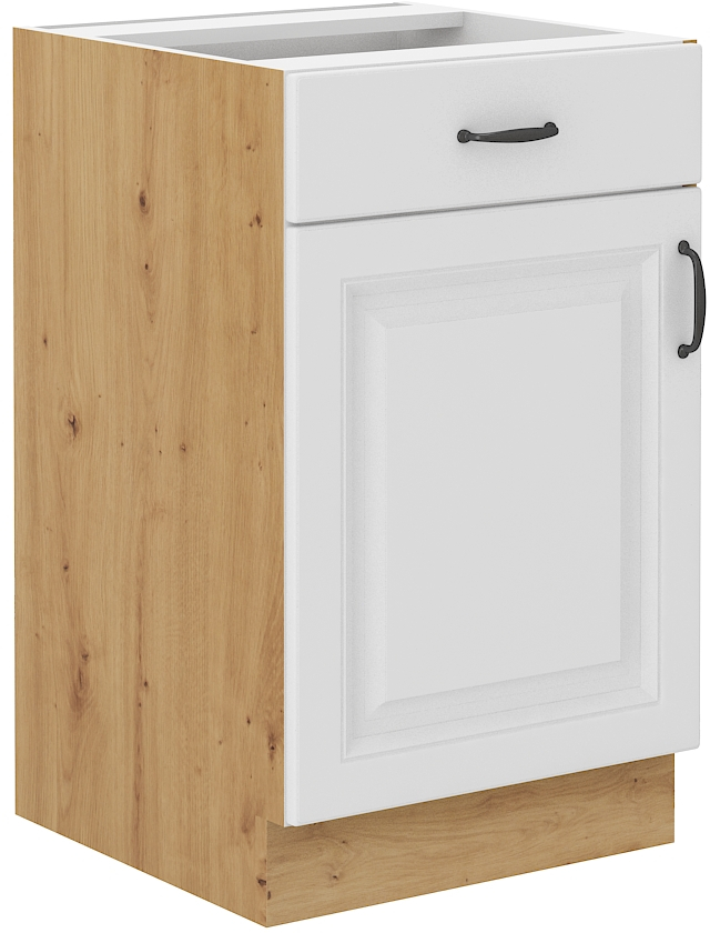 Unterschrank 50 cm mit Schublade STILO WH/AR