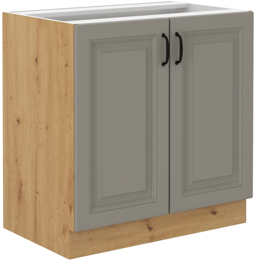 Unterschrank 80 cm STILO CLAY Grau / Artisan GR/AR