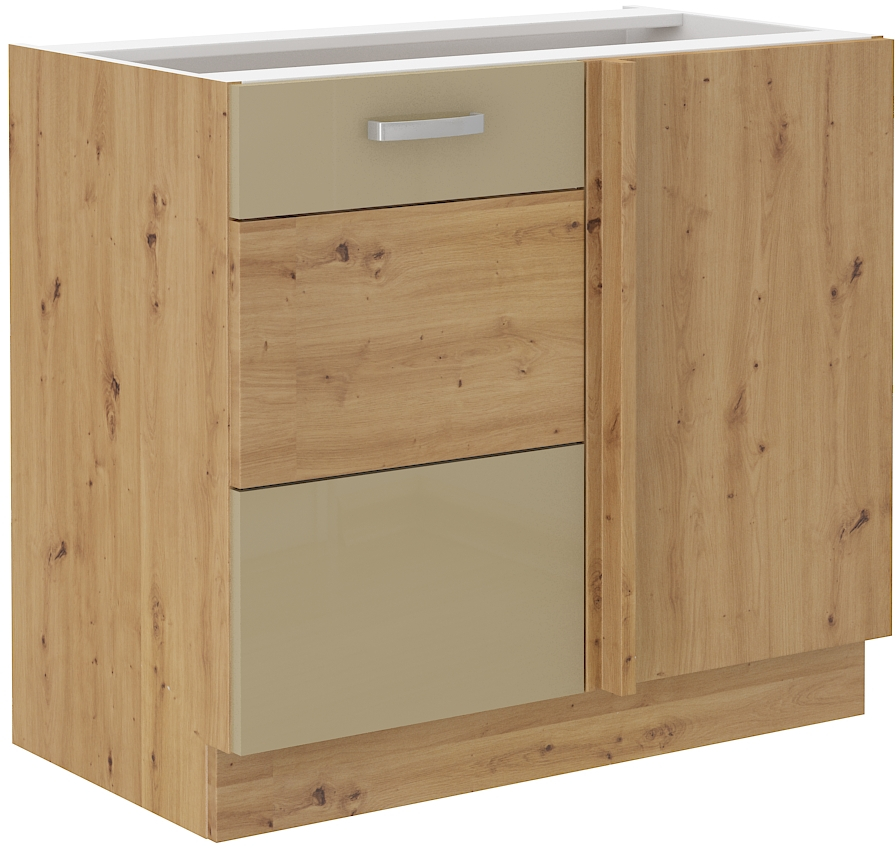 Eckunterschrank 105 cm ARTISAN Cappucino HG