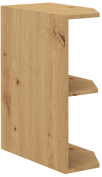 Unterer Abschlussschrank 30 cm LUNA DUST Grau / Artisan GR/AR