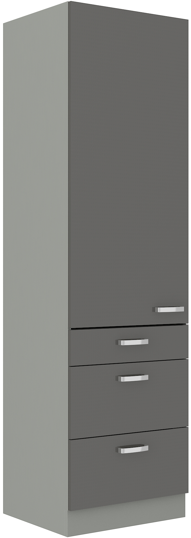 Hochschrank 60 cm / 210 cm mit Schubladen Grey