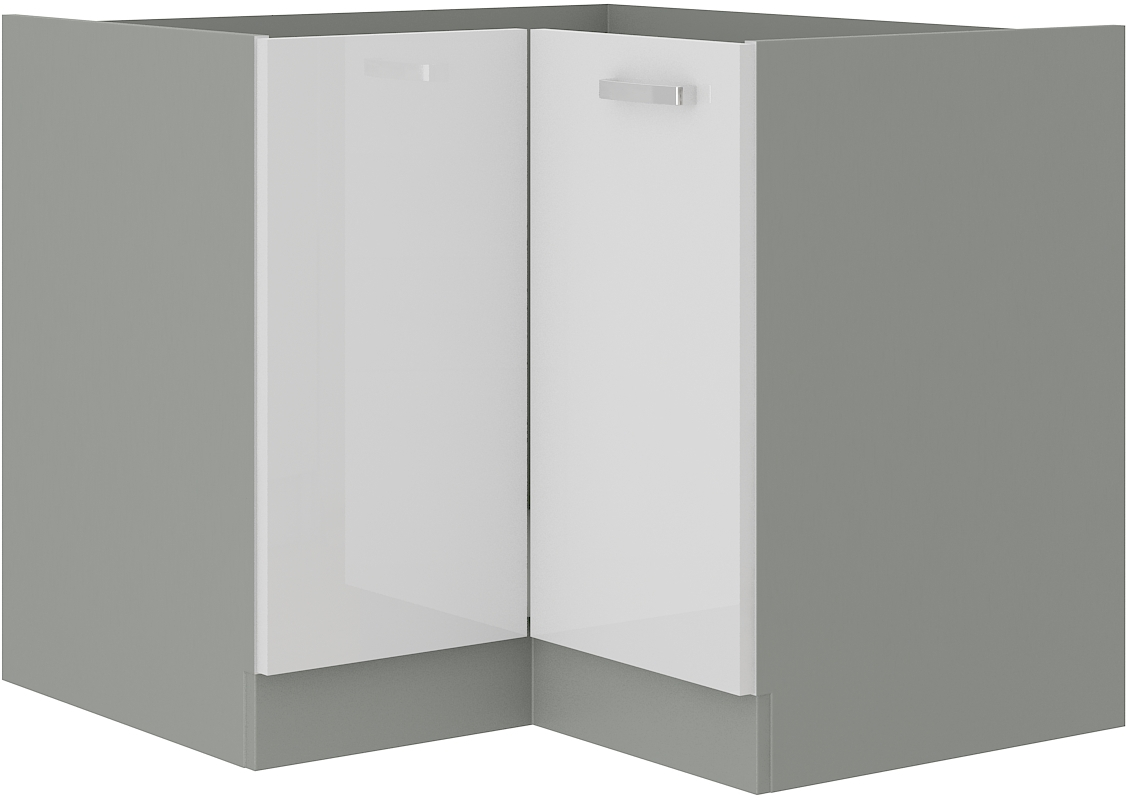 Eckunterschrank 90x90 cm Bianca