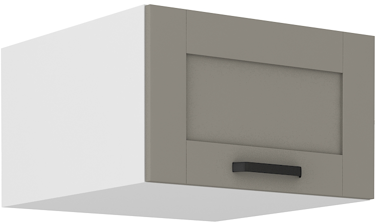 Aufsatzschrank 60 cm / 36 cm LUNA CLAY Grau / Weiss GR/WH