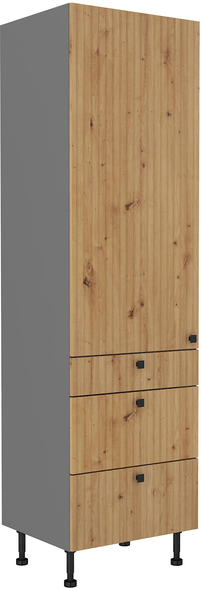 Hochschrank 60 cm / 215cm mit Schubladen AVA AR
