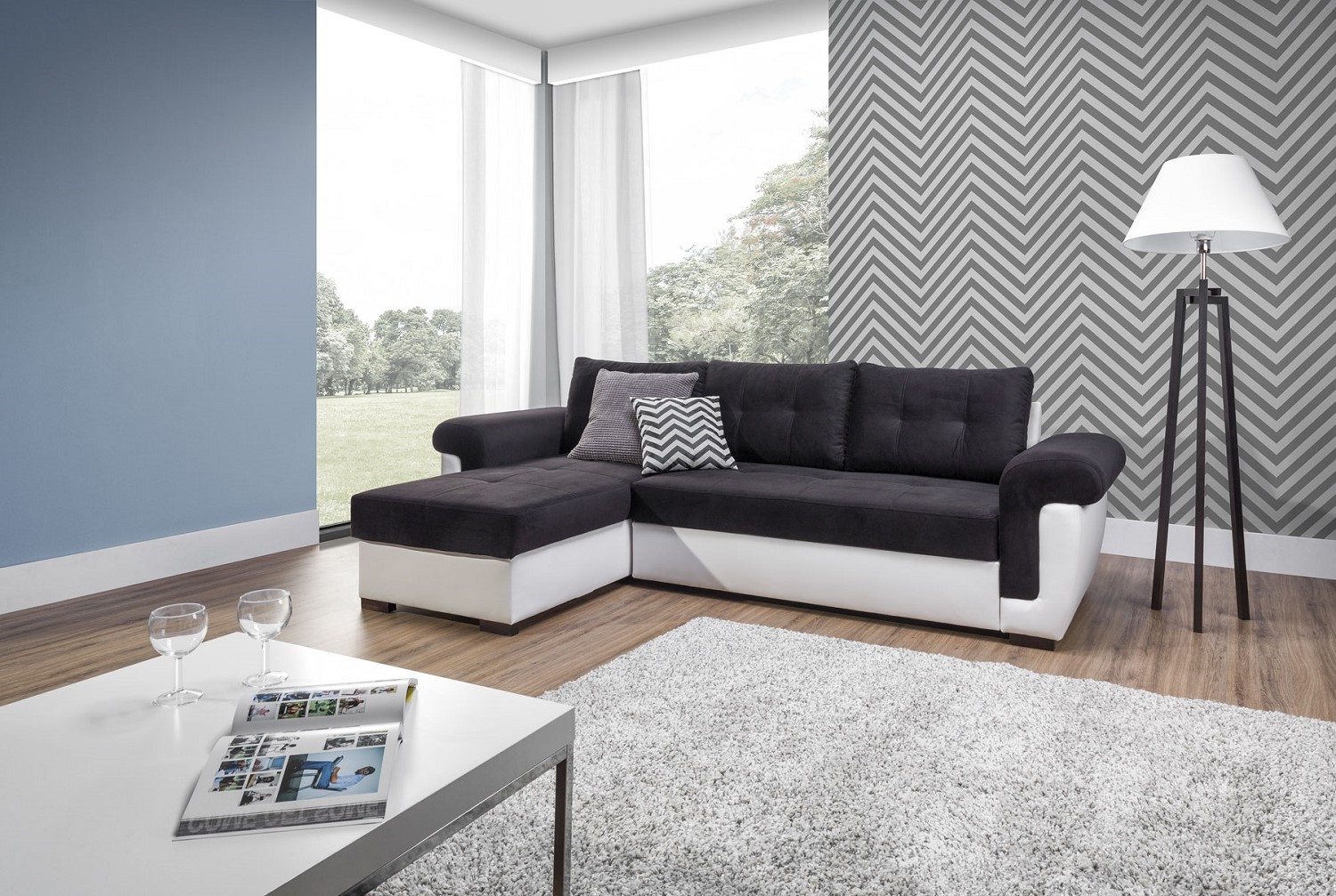 Wohnlandschaft Mailand mit Bettfunktion / linker Schenkel