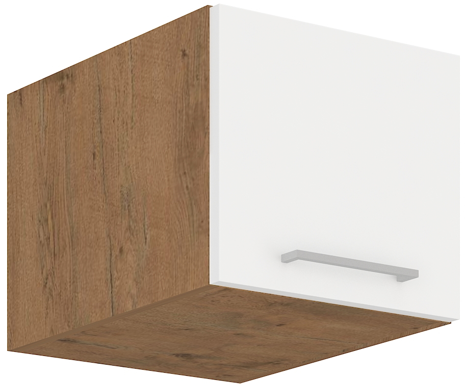 Aufsatzoberschrank 40 cm / 36  cm mit Klapptüre VIGO Weiss HG 