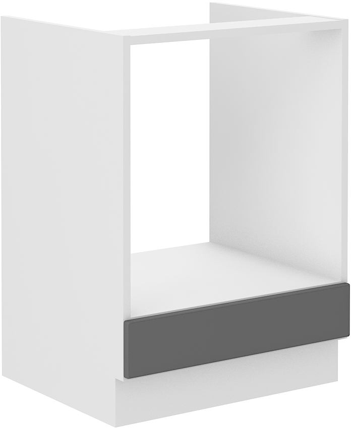 Backofenschrank 60 cm STILO DUST Grau / Weiss GR/WH