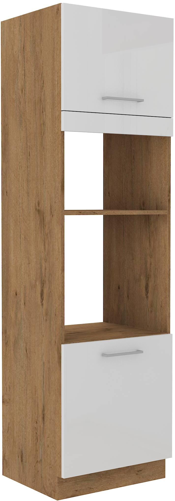 Hochschrank für Backofen und Mikrowelle 60 cm / 210cm Vigo Weiss HG