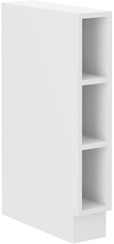 Offener Unterschrank 15 cm LARA Weiss HG