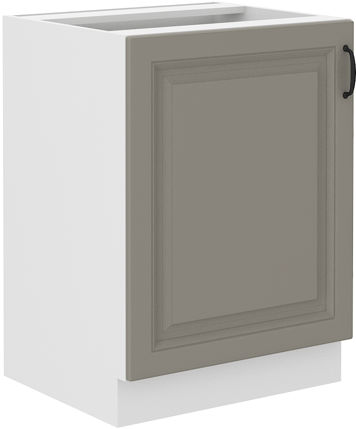 Unterschrank 60 cm STILO CLAY Grau / Weiss GR/WH