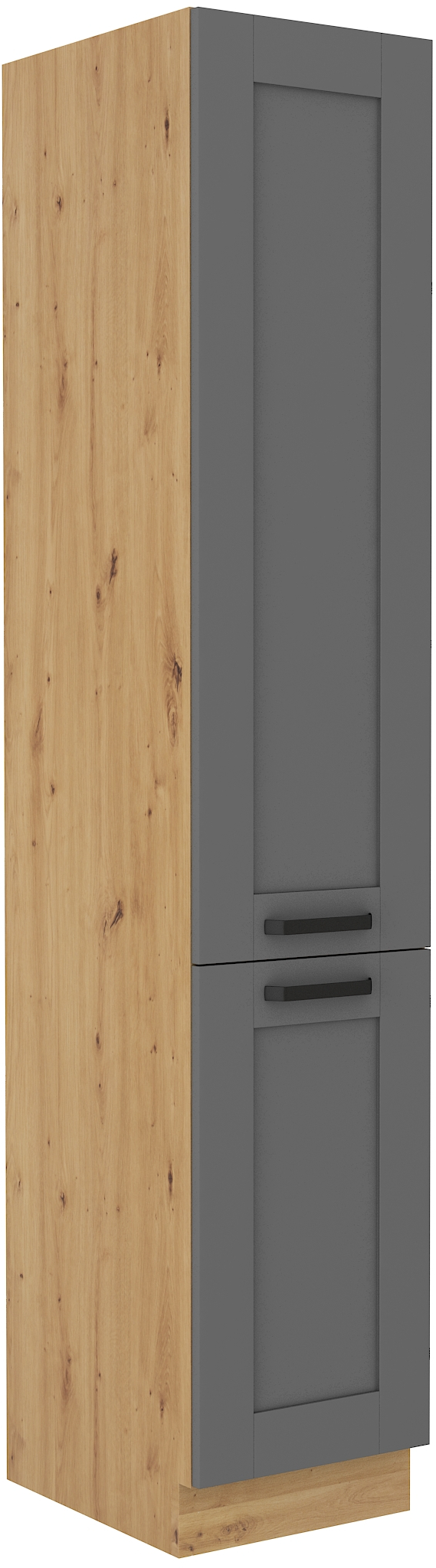 Hochschrank 40 cm / 210cm LUNA DUST Grau / Artisan GR/AR