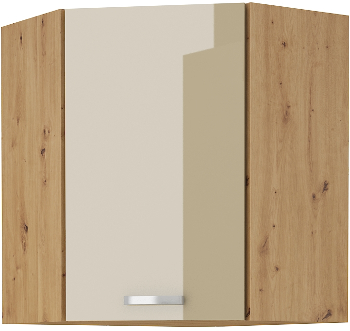Eckoberschrank 60x60 cm / 72  cm ARTISAN Cappucino HG