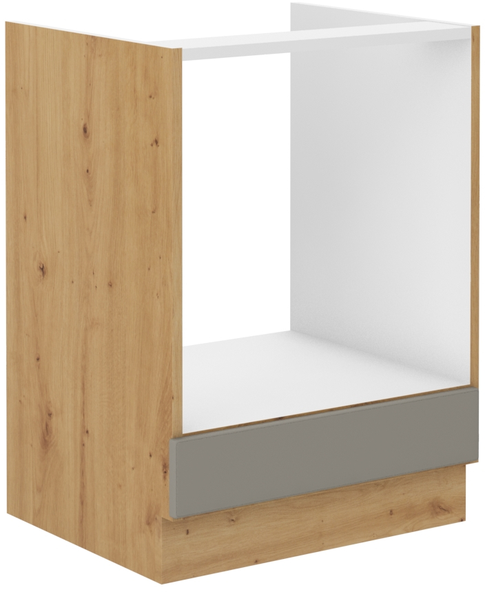 Backofenschrank 60 cm STILO CLAY Grau / Artisan GR/AR