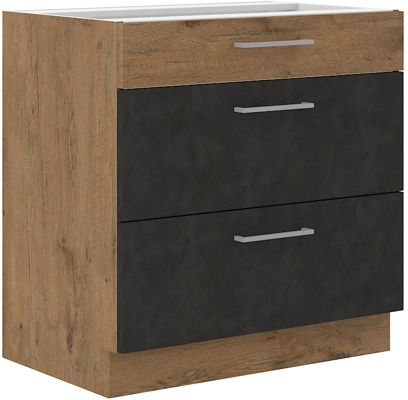 Unterschrank 80 cm mit Schubladen VIGO MATERA  mat 
