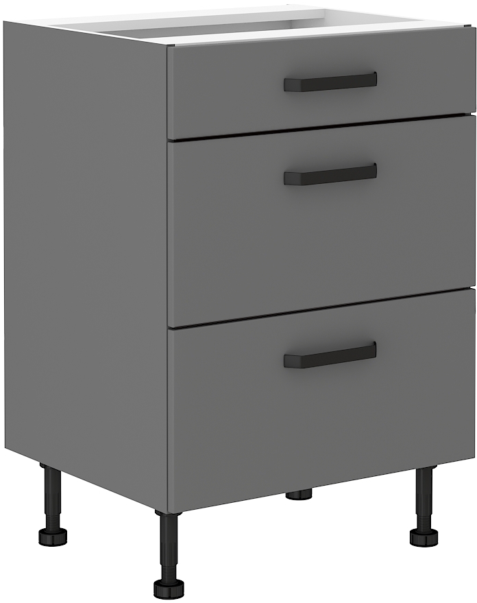 Unterschrank 60 cm mit Schubladen NESSA