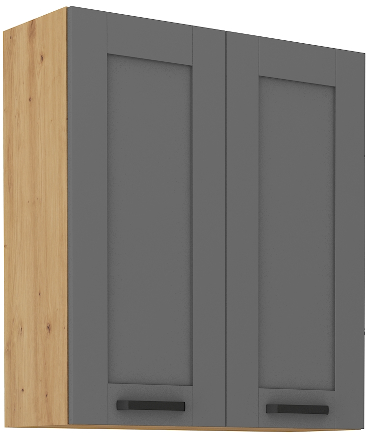 Oberschrank 80 cm / 90 cm LUNA DUST Grau / Artisan GR/AR