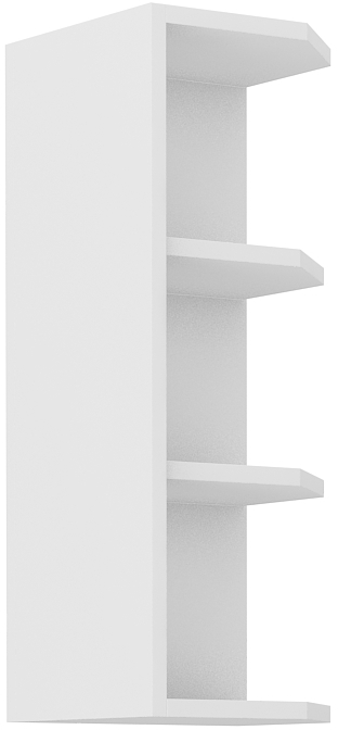 Oberer Abschlussschrank 30 cm / 72 cm LUNA CLAY Grau / Weiss GR/WH