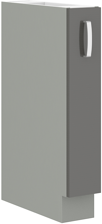 Unterschrank 15 cm Vorratsauszug Grey
