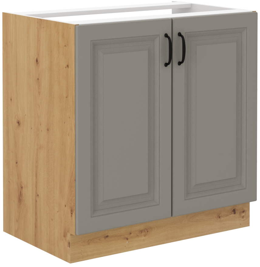 Spülenunterschrank 80 cm STILO CLAY Grau / Artisan GR/AR