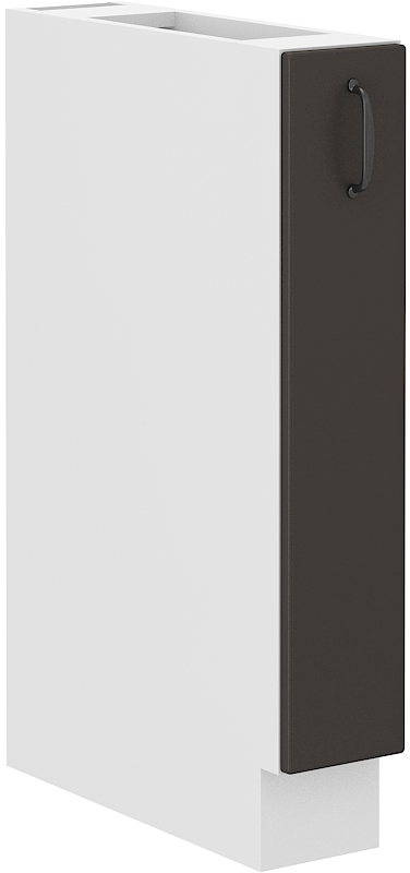 Unterschrank 15 cm Vorratsauszug - STILO GR/WH