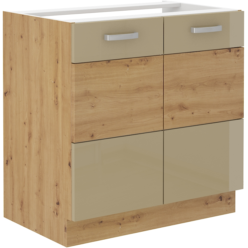 Spülenunterschrank 80 cm ARTISAN Cappucino HG