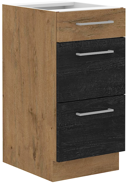Unterschrank 40 cm mit Schubladen VIGO DARK