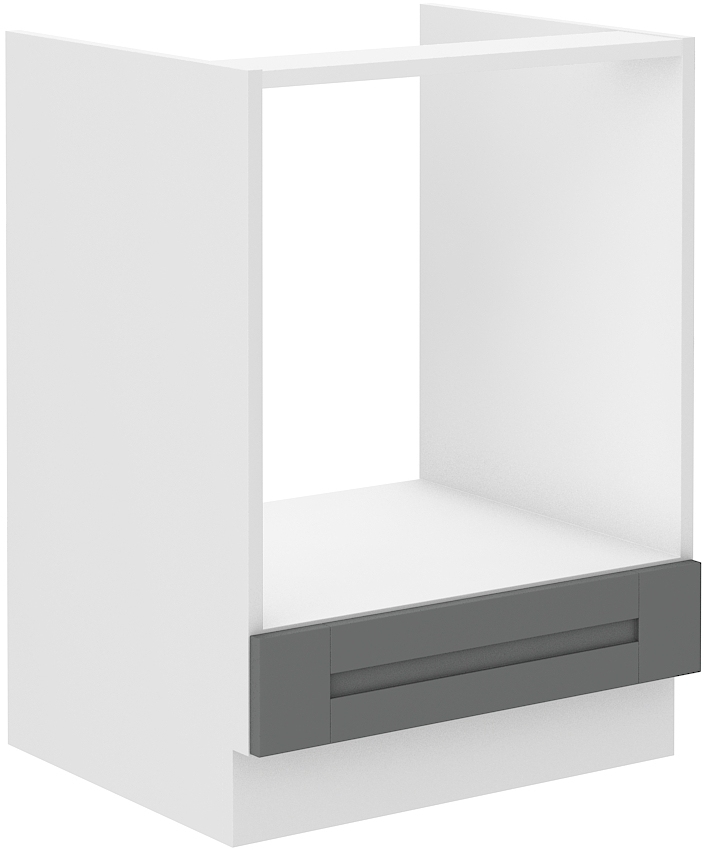 Backofenschrank 60 cm LUNA DUST Grau / Weiss GR/WH