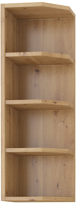Oberer Abschlussschrank 30 cm / 90 cm Artisan Cappucino HG