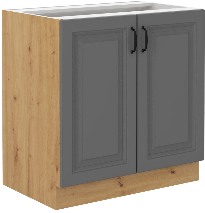 Unterschrank 80 cm STILO DUST Grau / Artisan GR/AR