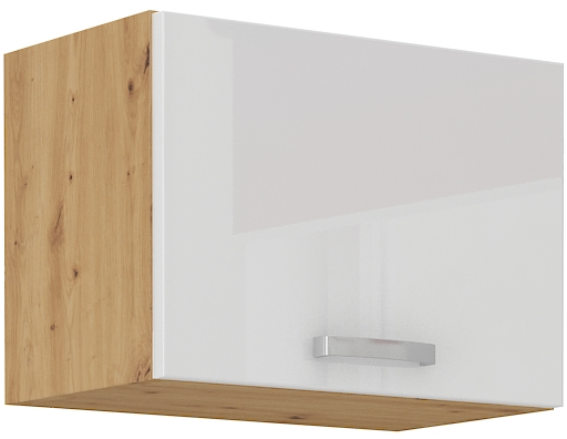 Oberschrank 50 cm mit Klapptür Artisan weiß HG