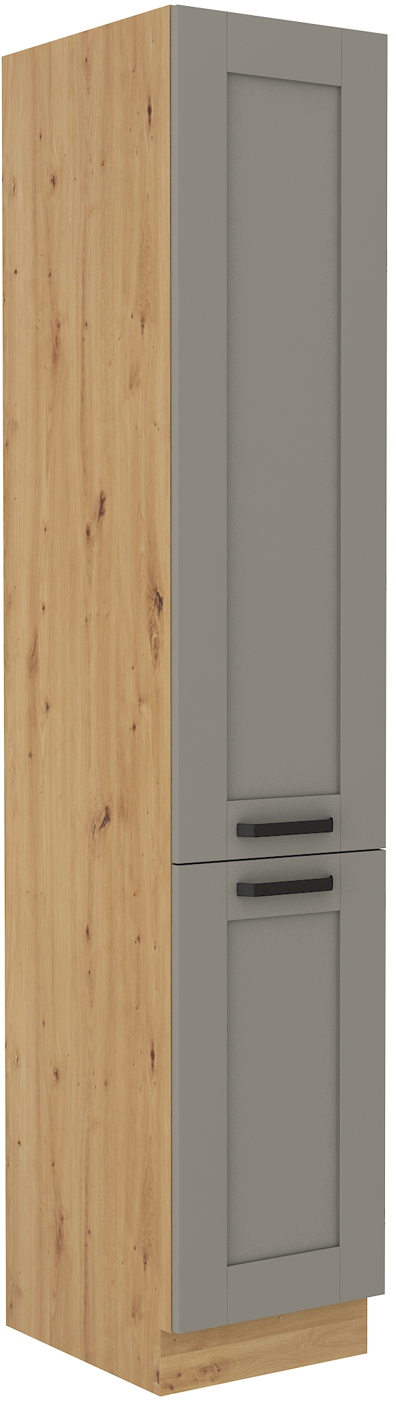 Hochschrank 40 cm / 210cm LUNA CLAY Grau / Artisan GR/AR
