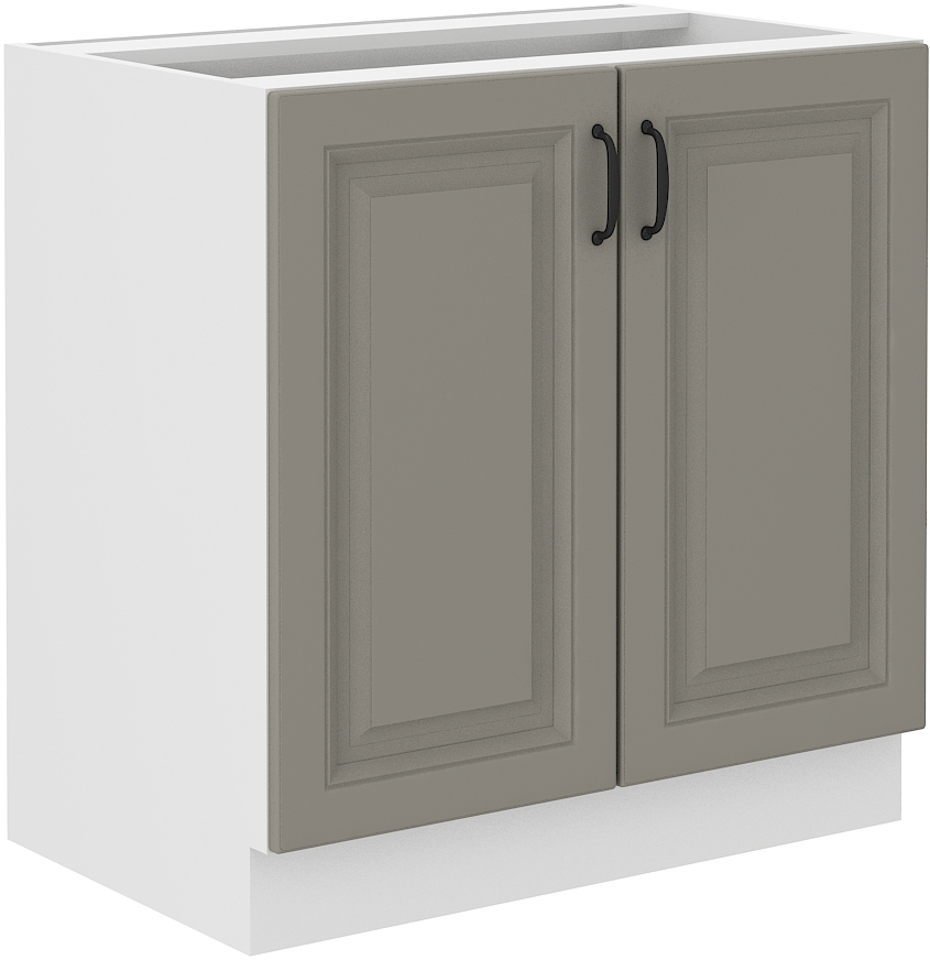 Unterschrank 80 cm STILO CLAY Grau / Weiss GR/WH