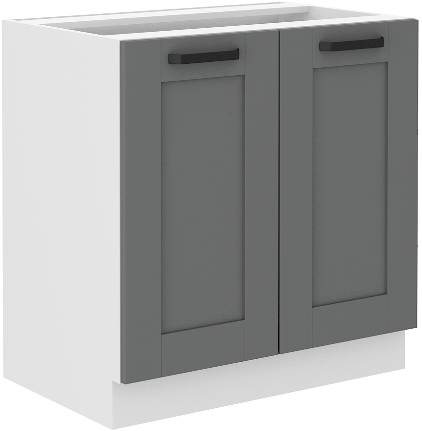 Unterschrank 80 cm LUNA DUST Grau / Weiss GR/WH
