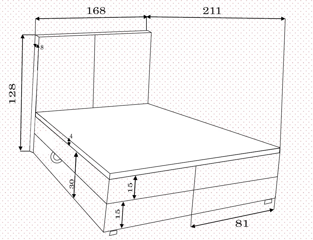 Boxspringbett Reja 160 cm