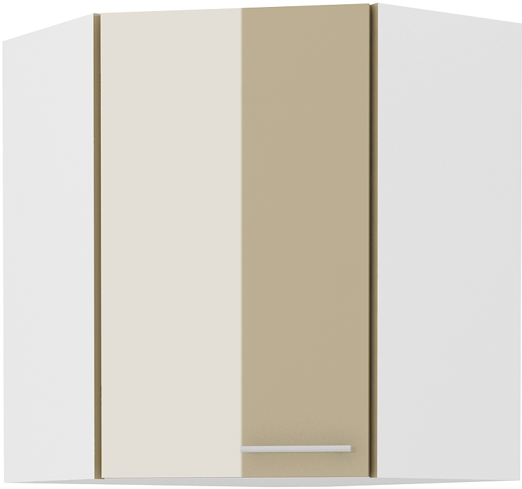 Eckoberschrank 60x60 cm / 72 cm LARA Cappucino HG