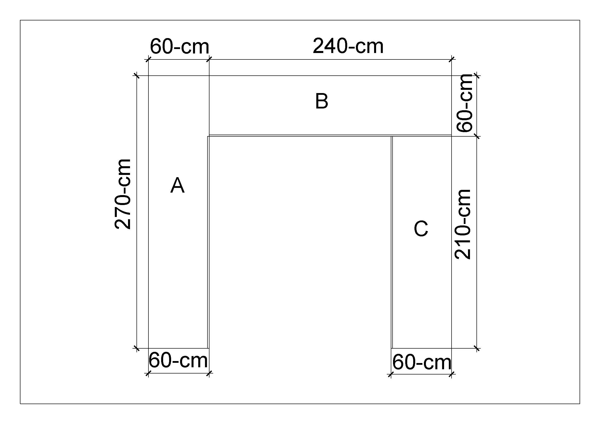 Arbeitsplatte 28 mm / 600