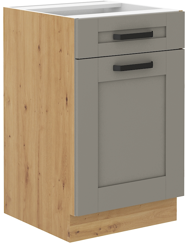 Unterschrank 50 cm mit Schubladen LUNA CLAY Grau / Artisan GR/AR