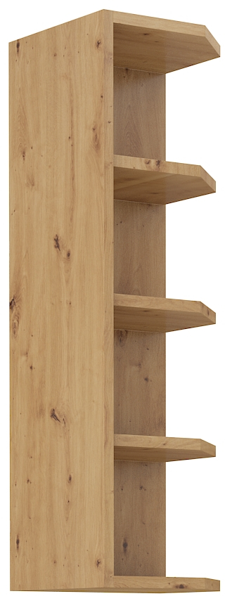 Oberer Abschlussschrank 30 cm / 90 cm LUNA DUST Grau / Artisan GR/AR