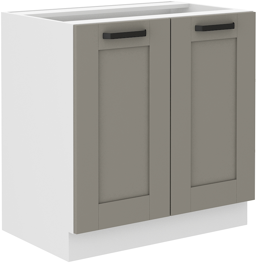 Unterschrank 80 cm LUNA CLAY Grau / Weiss GR/WH