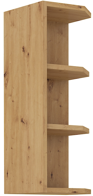 Oberer Abschlussschrank 30 cm / 72 cm LUNA DUST Grau / Artisan GR/AR
