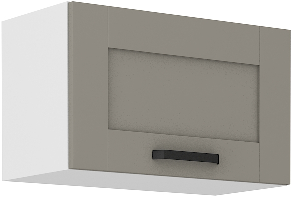 Oberschrank  60 cm / 36 cm mit Klapptür LUNA CLAY Grau / Weiss GR/WH