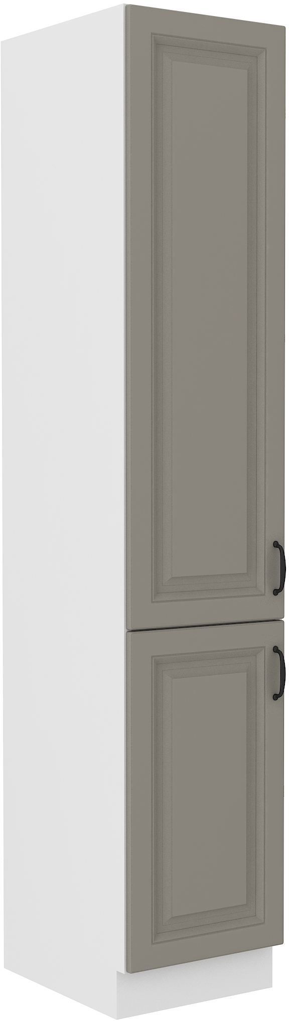 Hochschrank 40 cm / 210cm STILO CLAY Grau / Weiss GR/WH