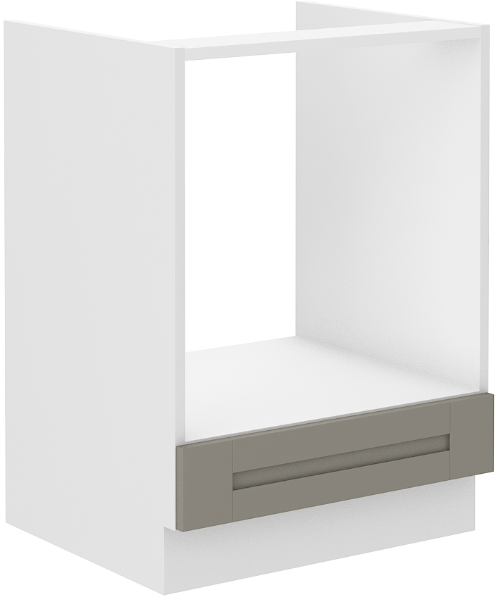 Backofenschrank 60 cm LUNA CLAY Grau / Weiss GR/WH