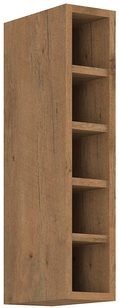 Offener Oberschrank 15 cm / 72  cm VIGO Weiss HG 