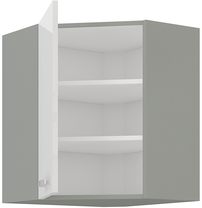 Eckoberschrank 60x60 cm / 72  cm Bianca