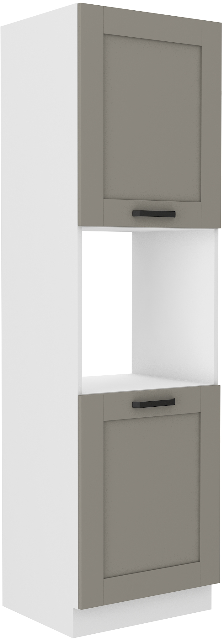 Backofenschrank 60 cm / 210cm LUNA CLAY Grau / Weiss GR/WH