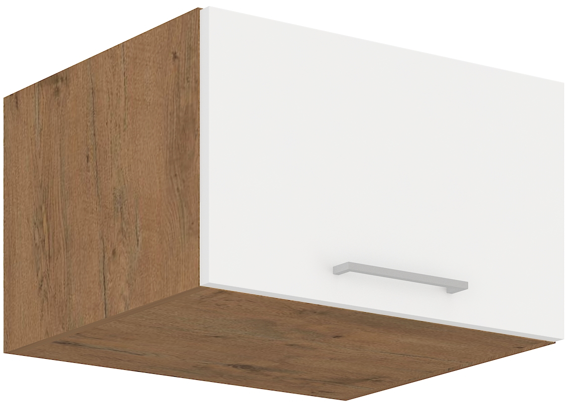 Aufsatzoberschrank 60 cm / 36  cm mit Klapptüre VIGO Weiss HG 